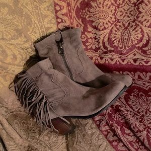 Sam Edelman Fringe Ankle Boots